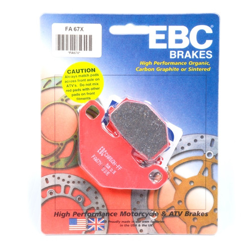 EBC  "X" Carbon Graphite Brake Pad Organic - Front left, Rear Right, Rear left - 007336
