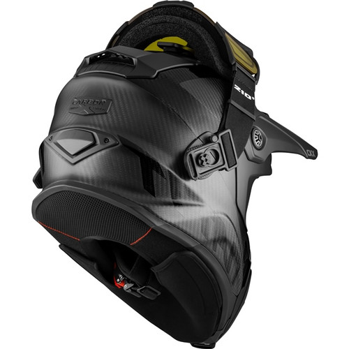 CKX Titan Original Carbon Helmet - Trail and Backcountry Solid - 210° Goggle Included - XL - 507255