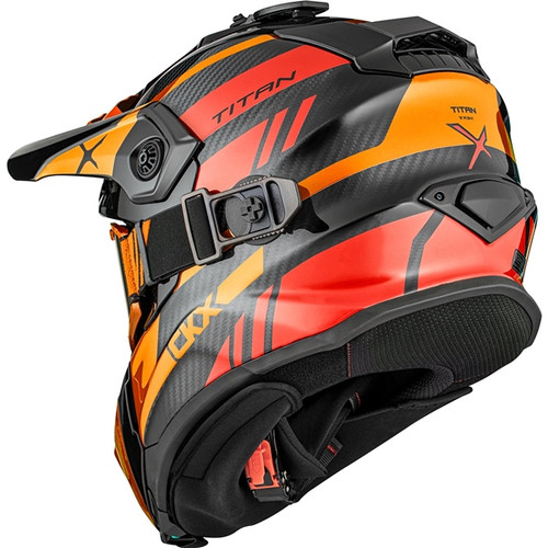 CKX Titan Original Carbon Helmet - Trail and Backcountry Trak - 210° Goggle Included - S - 516132