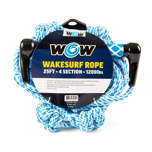 WOW 25' 4-section Wakesurf Rope Tow rope - 778075 WOW 25' 4-section Wakesurf Rope Tow rope - 778075