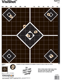Champion Visi Shot Diamond Target +4 10 Pk