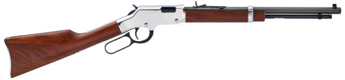 Henry Golden Boy Silver Youth Rifle, .22 S/L/LR, 17" Octagon Barrel, Walnut Stock