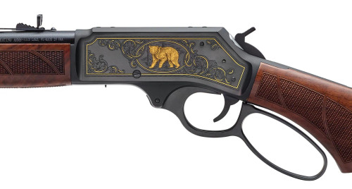 Henry Steel Wildlife Edition Lever Action Rifle, .45-70 Gov't,  18.43" Barrel, Fancy American Walnut Stock