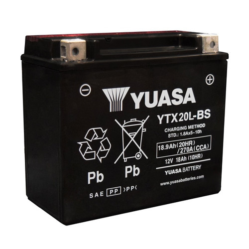 Yuasa Battery Maintenance Free AGM YTX20L-BS - 010278