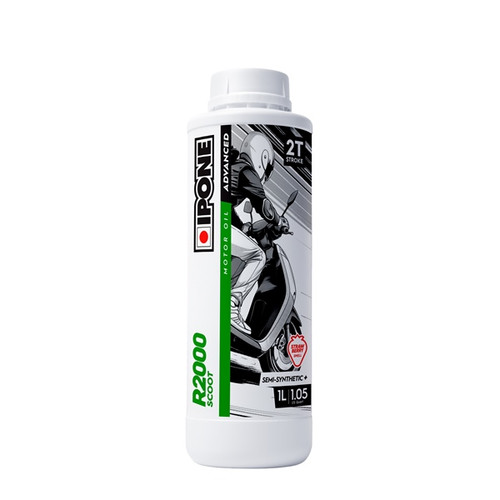 Ipone R2000 Scoot Engine Oil - Strawberry Smell - 1 L  - 471310