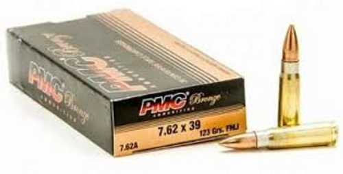 PMC Bronze 7.62 X 39 mm 123 Gr, FMJ, 20 Rounds