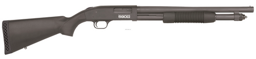 Mossberg 590S 12 GA Pump Action Shotgun, 18.5 " Barrel, Black