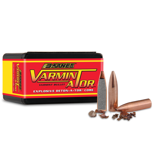 Barnes Bullet 20 Cal (.204"), 32 Gr Varminator HP FB, 100 Pack