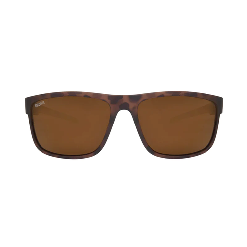 Calcutta Hampton Sunglasses, Matte Tortoise Frame, Brown Lens