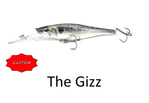 Walleye Nation Creations WNC Reaper, Deep Diving Crank Bait, Size 4.5", 25' Diving Depth, #4 Hook Size, The Gizz