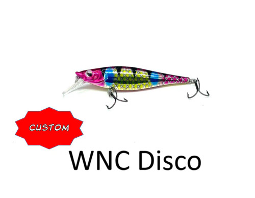 Walleye Nation Creations Lil SB Reaper Square Bill Crankbait, 3.5", 8' Dive, #6 Hook, WNC Disco