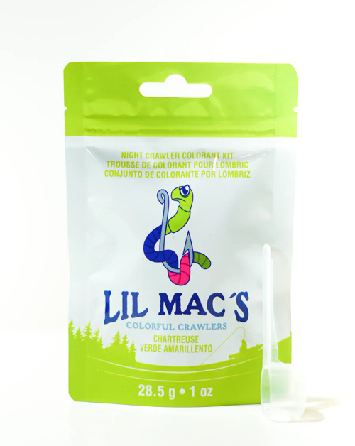 Lil Mac's Worm Colourant Kit, Chartreuse, 1oz