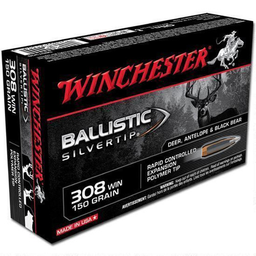 Winchester Silvertip .308 Win, BST, 150 Grains, 20 Rds