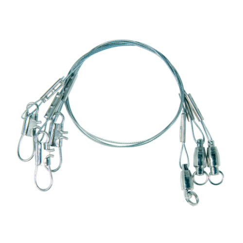 Eagle Claw 6" Ball Bearing Steel Leaders, 30lb Test, 3Pk