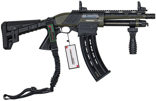 Federation Firearms SPM 12 Pump-Action, 12 Ga 3", 9" Barrel, OD Green