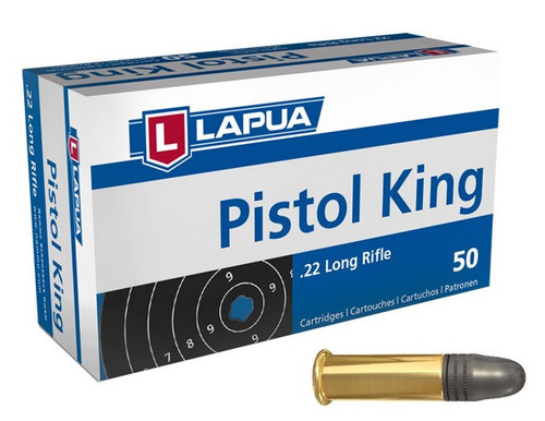 Lapua Pistol King .22 LR, 40 Gr LRN, 50 Rounds Lapua Pistol King .22 LR, 40 Gr LRN, 50 Rounds