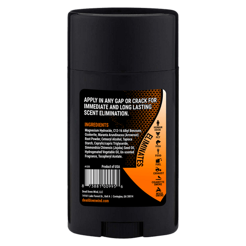 Dead Down Wind Black Premium Natural Deodorant, Solid, 2.25oz