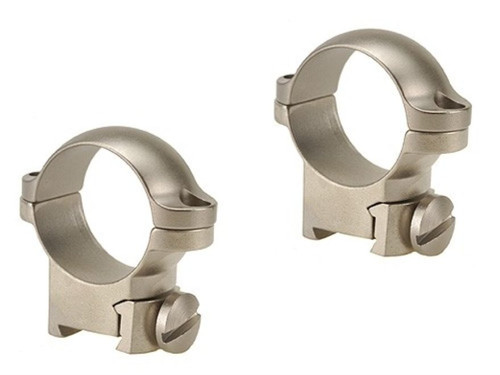 Leupold Sako Ring Mounts 1"  Medium Height Matte Silver