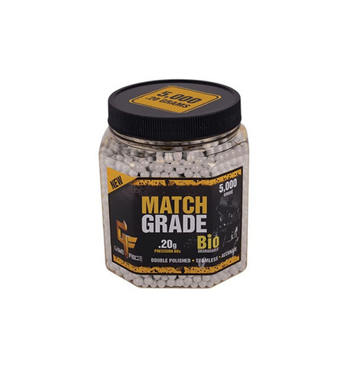 Crosman Game Face Match 6mm, 20g Biodegradable BB, 5000 ct