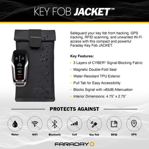 Faraday Defense JACKET Anti-Theft Key Fob Dry Bag