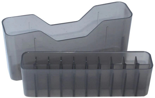 MTM 20 Round Slip-Top Magnum Rifle Ammo Box, Smoke Grey