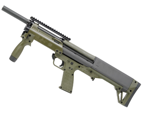 Keltec KSG Compact SGP 12 Ga Pump Action Shotgun, 18.5" Barrel, Green