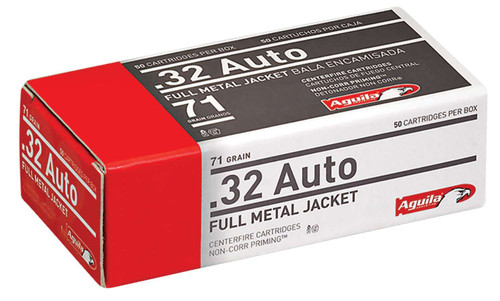 Aguila 32 Auto 71 Grain FMJ Ammunition, 50 Rounds