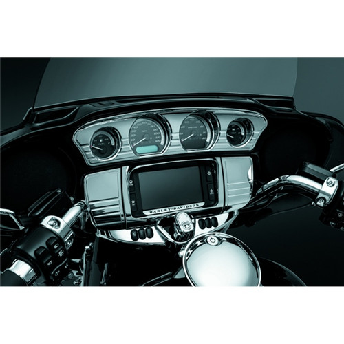 Kuryakyn Deluxe Tri-Line Stereo Trim - 838279