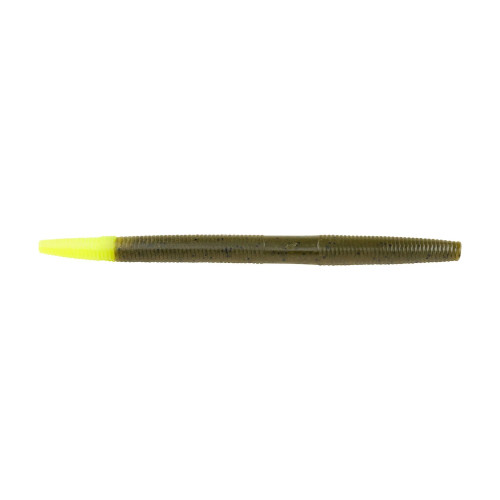 Berkley PowerBait The General, 5.25", Green Pumpkin/Chartreuse, 8 Pk