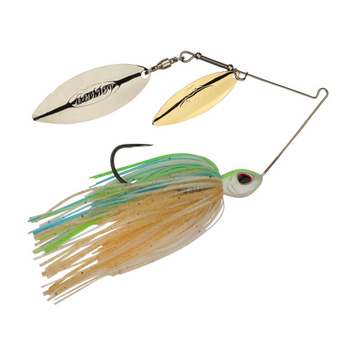 Berkley Power Blade Standard Spinnerbait, 3/8 oz, Double-Willow, Pretty One/Gold + Silver