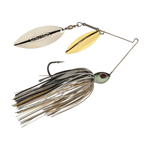 Berkley Power Blade Standard Spinnerbait, 3/8 oz, Double-Willow, Shad Spawn/Gold + Silver