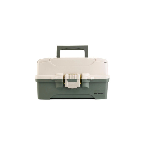 Plano Two-Tray Tackle Box, Green/Tan