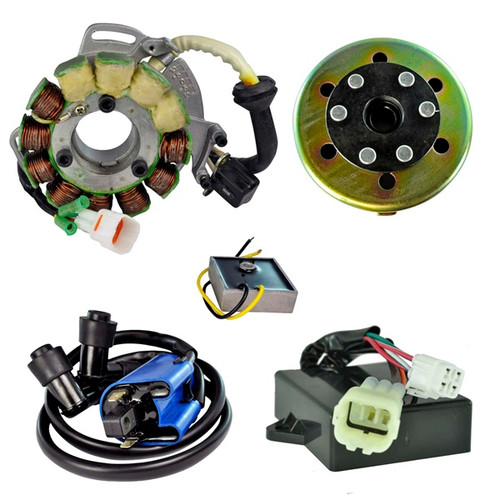 Kimpex HD Stator 200W, Regulator, CDI Box, Coil and Flywheel Fits Yamaha - 345589 - 345589