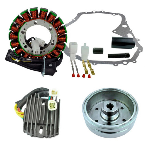 Kimpex HD Stator, Regulator, Improved Magneto Flywheel, Crankcase Cover Gasket Kit and Puller ARCTIC CAT - 345579 - 345579