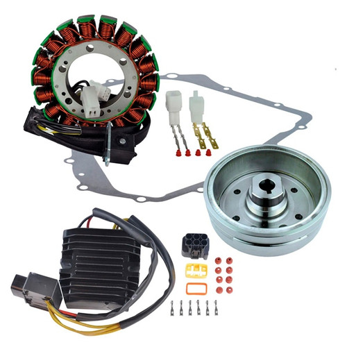 Kimpex HD Stator, Regulator, Improved Magneto Flywheel and Crankcase Cover Gasket Kit Fits Suzuki - 345553 - 345553