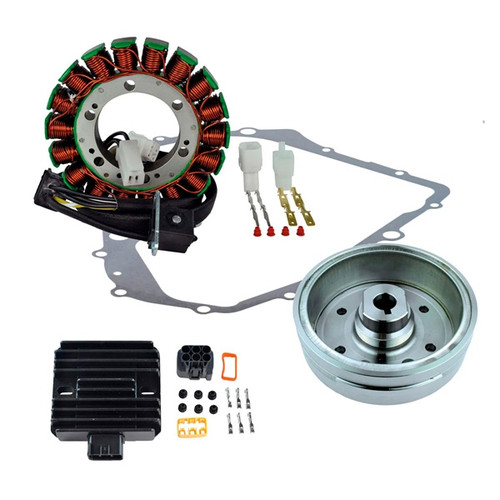 Kimpex HD Stator, Regulator, Improved Magneto Flywheel and Crankcase Cover Gasket Kit Fits Suzuki - 345545 - 345545