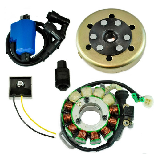 Kimpex HD Stator 200W, Regulator, Ignition Coil, Flywheel and Puller Kit Fits Yamaha - 345532 - 345532