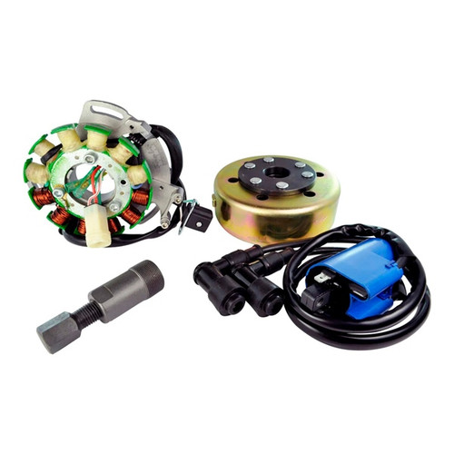 Kimpex HD Stator 100 W, External Ignition Coil, Flywheel and Puller Kit Fits Yamaha - 345475 - 345475
