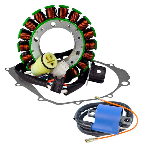 Kimpex HD Stator, External Ignition Coil and Crankcase Cover Gasket Kit Fits Yamaha - 345470 - 345470