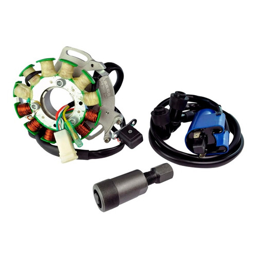 Kimpex HD Stator 100 W, External Ignition Coil, and Flywheel Puller Kit Fits Yamaha - 345459 - 345459