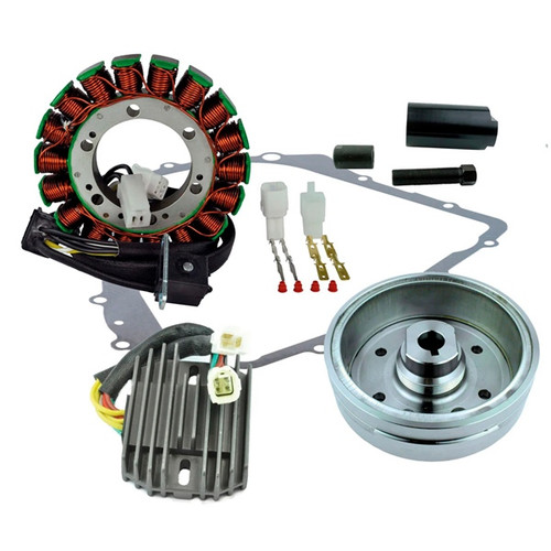 Kimpex HD Stator, Regulator, Improved Magneto Flywheel, Crankcase Cover Gasket Kit and Puller ARCTIC CAT - 345580 - 345580