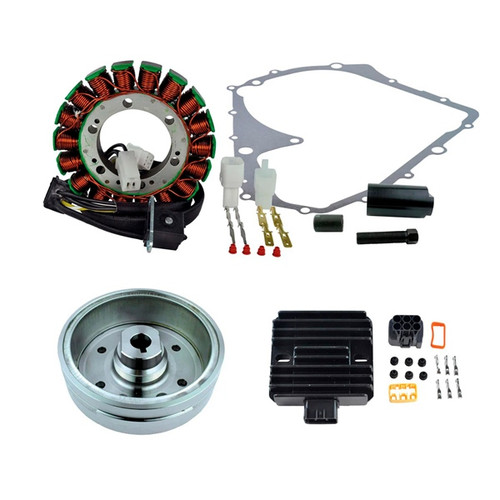 Kimpex HD Stator, Regulator, Improved Magneto Flywheel, Crankcase Cover Gasket Kit and Puller SUZUKI - 345573 - 345573