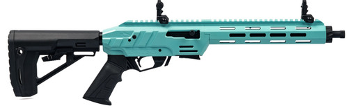 Adler RF224 Tactical .22 LR Semi-Auto, 11.7" Brl, Egg Blue
