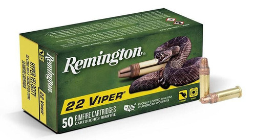 Remington Viper Rimfire, 22 LR, HV Plated Truncated Cone Solid, 36 Gr, 500 Rnd