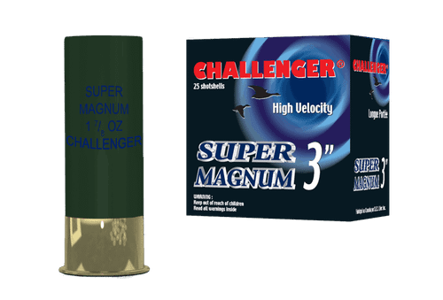 Challenger 12 Ga Super Mag, 3", 1-7/8 oz, #5 Shot, 25 Rounds