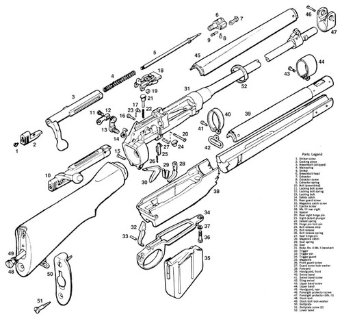 Lee-Enfield No. 4/5 Singer Rear Sight, Used