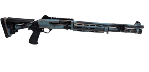 EGE Arms Panzer M4 Speed Pro Semi-Auto 12 Ga 3", 18.5" Barrel,  Blue Rust