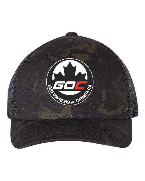 Gun Owners of Canada Black Multicam/Black Hat, Embroidered Logo