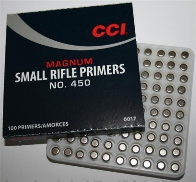 CCI #450 Magnum Small Rifle Primers, Box of 1000