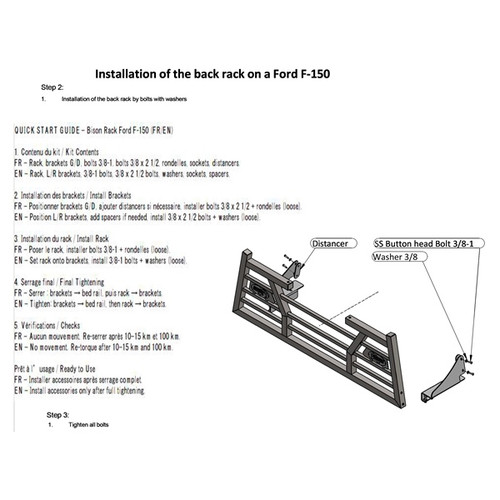 Bison Bumpers Mounting Bracket - 160343